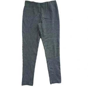 Calvin Klein women’s plaid gray black white stretchy pants size 4 high waisted